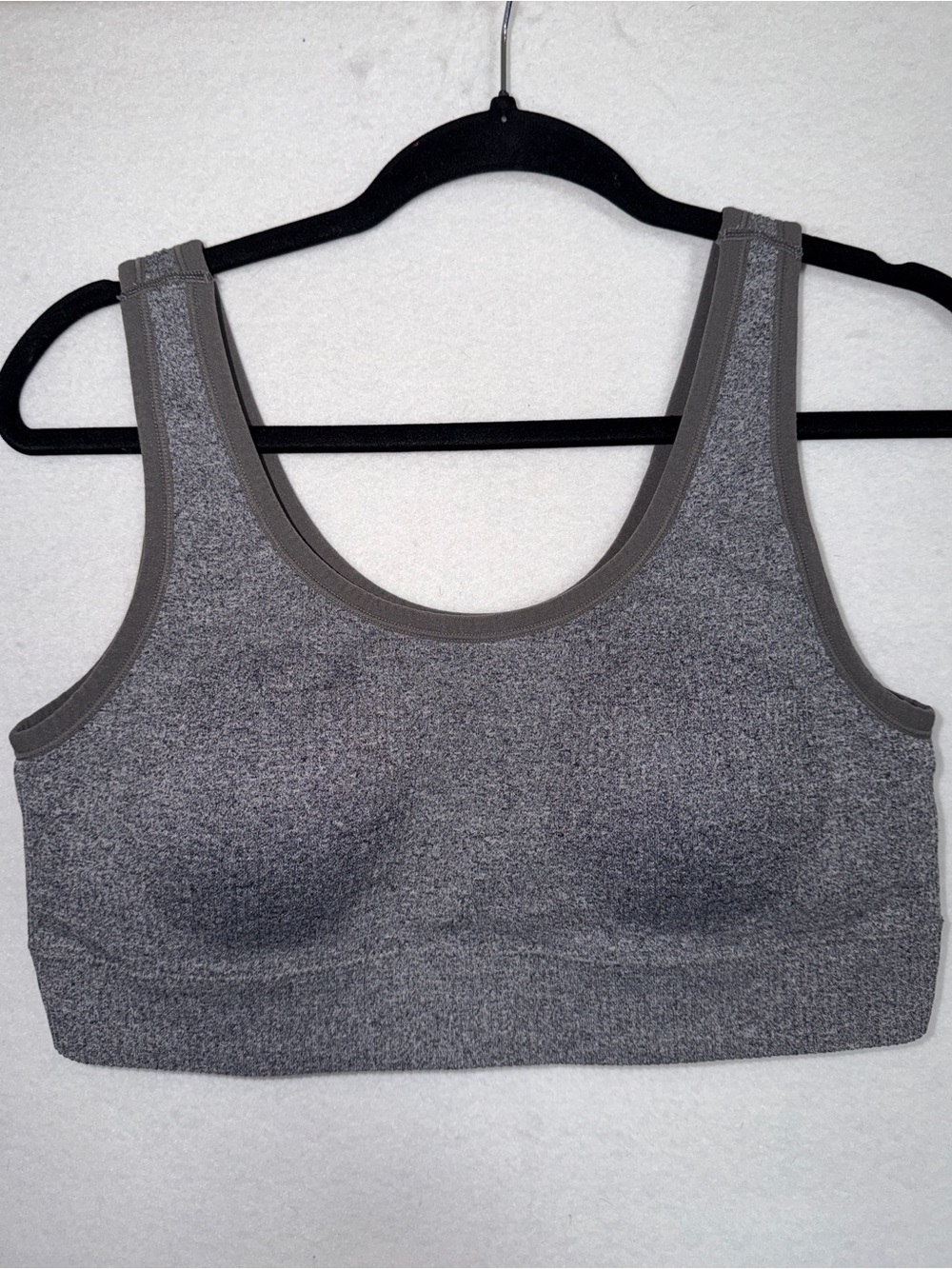 Torrid Scoop Neck Seamless Bralette / Sports Bra in Heather Gray